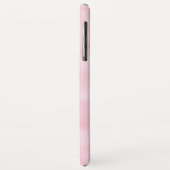 Coques Case-Mate iPhone Monogramme Aquarelle rose Nom personnalisé (Dos/Gauche)