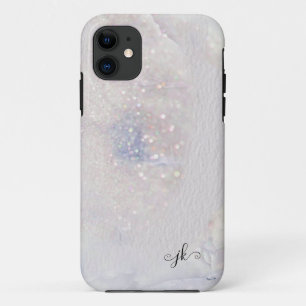 Case-Mate iPhone Case Monogramme Aquarelle Texture Opale Étincelle minér