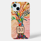 Coques Case-Mate iPhone Monogramme Arbre de Vie Mosaïque (Verso)