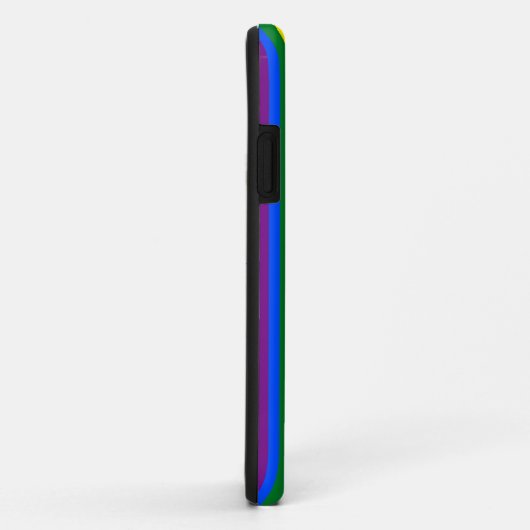 Coques Case-Mate iPhone Monogramme arc-en-ciel (Dos/Droite)