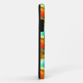 Coques Case-Mate iPhone Monogramme arc-en-ciel funky et vibrant (Dos/Droite)
