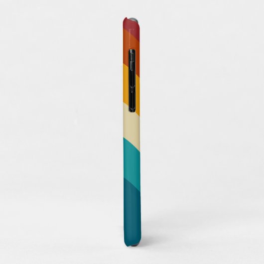 Coques Case-Mate iPhone Monogramme arc-en-ciel Nom personnalisé Retro Suns (Dos/Gauche)