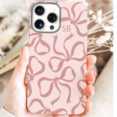 Coques Case-Mate iPhone Monogramme Arc-en-ciel Rose