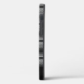 Coques Case-Mate iPhone Monogramme Argent Moderne (Verso / Gauche)