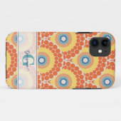 Coques Case-Mate iPhone Monogramme Art Déco Egée Été Radiant Mandala (Dos (Horizontal))