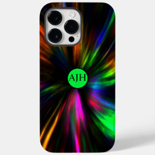 Coque Pour Pour iPhone 14 Pro Max Monogramme Art Neon brillant Psychédélique tendanc