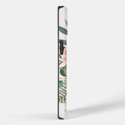 Coques Case-Mate iPhone Monogramme Automne Aquarelle Russe Rose Peach Flow (Verso / Droite)