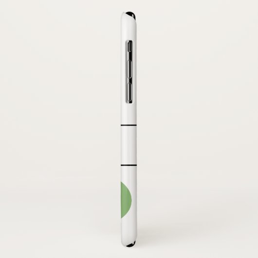 Coques Case-Mate iPhone Monogramme B Lavande Eucalyptus (Dos/Gauche)