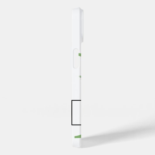 Coques Case-Mate iPhone Monogramme B Lavande Eucalyptus (Verso / Droite)