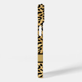 Coques Case-Mate iPhone Monogramme Black Gold Leopard Cheetah Imprimer (Verso / Droite)