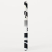 COQUES Case-Mate iPhone MONOGRAMME BLACK WHITE ZEBRA FUR GRAY GEM, (Dos/Droite)