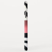 COQUES Case-Mate iPhone MONOGRAMME BLACK ZEBRA FUR ROSE GEM, (Dos/Droite)