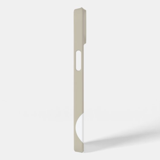 Coques Case-Mate iPhone Monogramme blanc de farine d'avoine moderne (Verso / Droite)