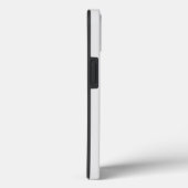 Coques Case-Mate iPhone Monogramme blanc | Élégant minimaliste (Verso / Droite)