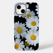 Coques Case-Mate iPhone Monogramme blanc mignon Fleurs de marguerite (Verso)