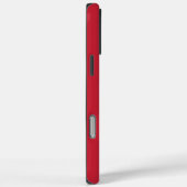 Coques Case-Mate iPhone Monogramme blanc minimal en rouge (Verso / Droite)