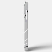 Coques Case-Mate iPhone Monogramme blanc noir Abstrait géométrique (Verso / Gauche)