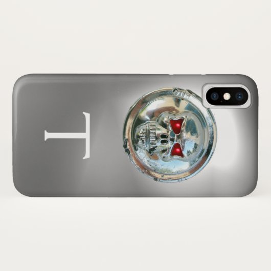 Coques Case-Mate iPhone MONOGRAMME blanc SKULL RIDERS (Dos (Horizontal))