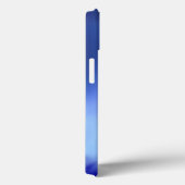 Coques Case-Mate iPhone monogramme bleu (Verso / Droite)