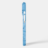 Coques Case-Mate iPhone Monogramme bleu (Verso / Gauche)