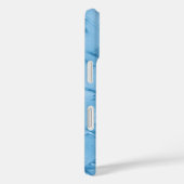 Coques Case-Mate iPhone Monogramme bleu (Verso / Droite)