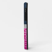 Coques Case-Mate iPhone Monogramme, bleu, cas rose de l'iPhone 5 (Dos/Gauche)