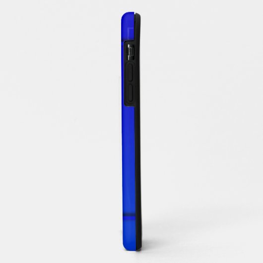 Coques Case-Mate iPhone Monogramme bleu cobalt (Dos/Gauche)