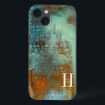 iPhone 13 Case Monogramme | Bleu deja<br><div class="desc">Décorations pour la maison</div>