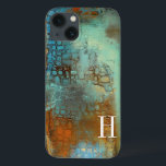 iPhone 13 Case Monogramme | Bleu deja<br><div class="desc">Décorations pour la maison</div>