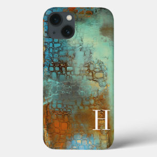 iPhone 13 Case Monogramme   Bleu deja