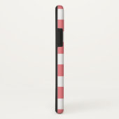 Coques Case-Mate iPhone monogramme bleu et blush preppy stripes (Dos/Droite)
