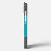 Coques Case-Mate iPhone Monogramme bleu, gris Damask Stripe iPad Air Case (Verso / Gauche)