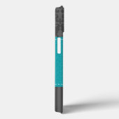 Coques Case-Mate iPhone Monogramme bleu, gris Damask Stripe iPad Air Case (Verso / Droite)