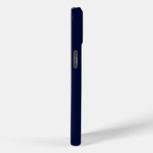 Coques Case-Mate iPhone Monogramme bleu marine (Verso / Droite)