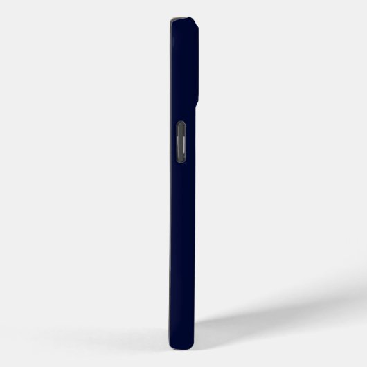 Coques Case-Mate iPhone Monogramme bleu marine (Verso / Droite)