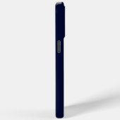 Coques Case-Mate iPhone Monogramme bleu marine (Verso / Droite)