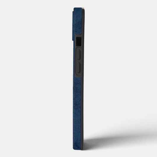 Coques Case-Mate iPhone Monogramme bleu marine (Verso / Gauche)