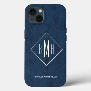 Case-Mate iPhone Case Monogramme bleu marine