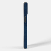 Coques Case-Mate iPhone Monogramme bleu marine (Verso / Droite)