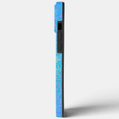 Coques Case-Mate iPhone Monogramme bleu Mottled Casemate iPhone HAMbyWG (Verso / Gauche)