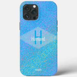 Case-Mate iPhone Case Monogramme bleu Mottled Casemate iPhone HAMbyWG