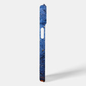 Coques Case-Mate iPhone Monogramme bleu personnalisé (Verso / Droite)