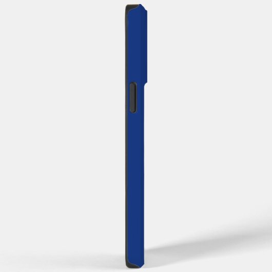 Coques Case-Mate iPhone Monogramme bleu simple moderne (Verso / Droite)