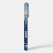 Coques Case-Mate iPhone Monogramme Blue Ocean Nuages duveteux (Verso / Droite)