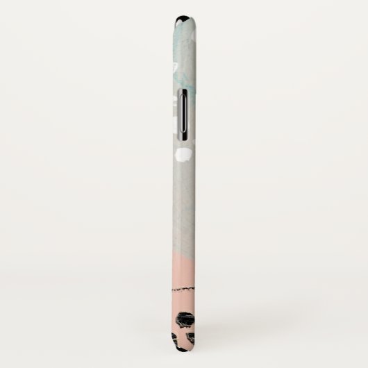 Coques Case-Mate iPhone Monogramme | Blush & Gold I (Dos/Droite)