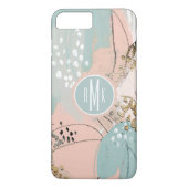 Coques Case-Mate iPhone Monogramme | Blush & Gold I (Dos)