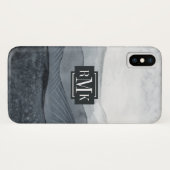 Coques Case-Mate iPhone Monogramme | Blustering Grey Valley (Dos (Horizontal))
