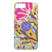 Coques Case-Mate iPhone Monogramme | Boho rose Floral I (Dos)