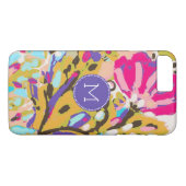 Coques Case-Mate iPhone Monogramme | Boho rose Floral I (Dos (Horizontal))