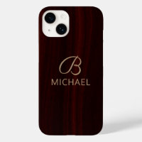 Monogramme Bois d'Acajou Personnalisé Nom